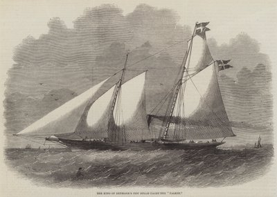 Le nouveau yacht à vapeur du roi du Danemark, le Falkin - Edwin Weedon